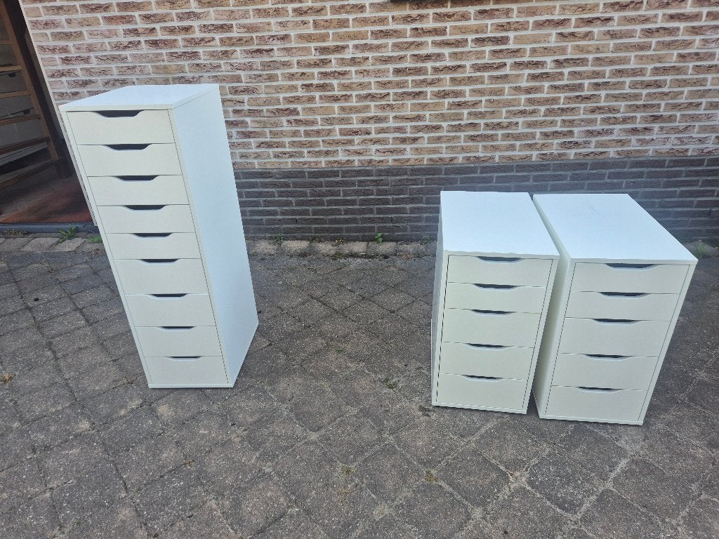 IKEA ALEX ladeblokken, Huis en Inrichting, Kasten | Ladekasten, Ophalen, Minder dan 50 cm, Gebruikt, 5 laden of meer