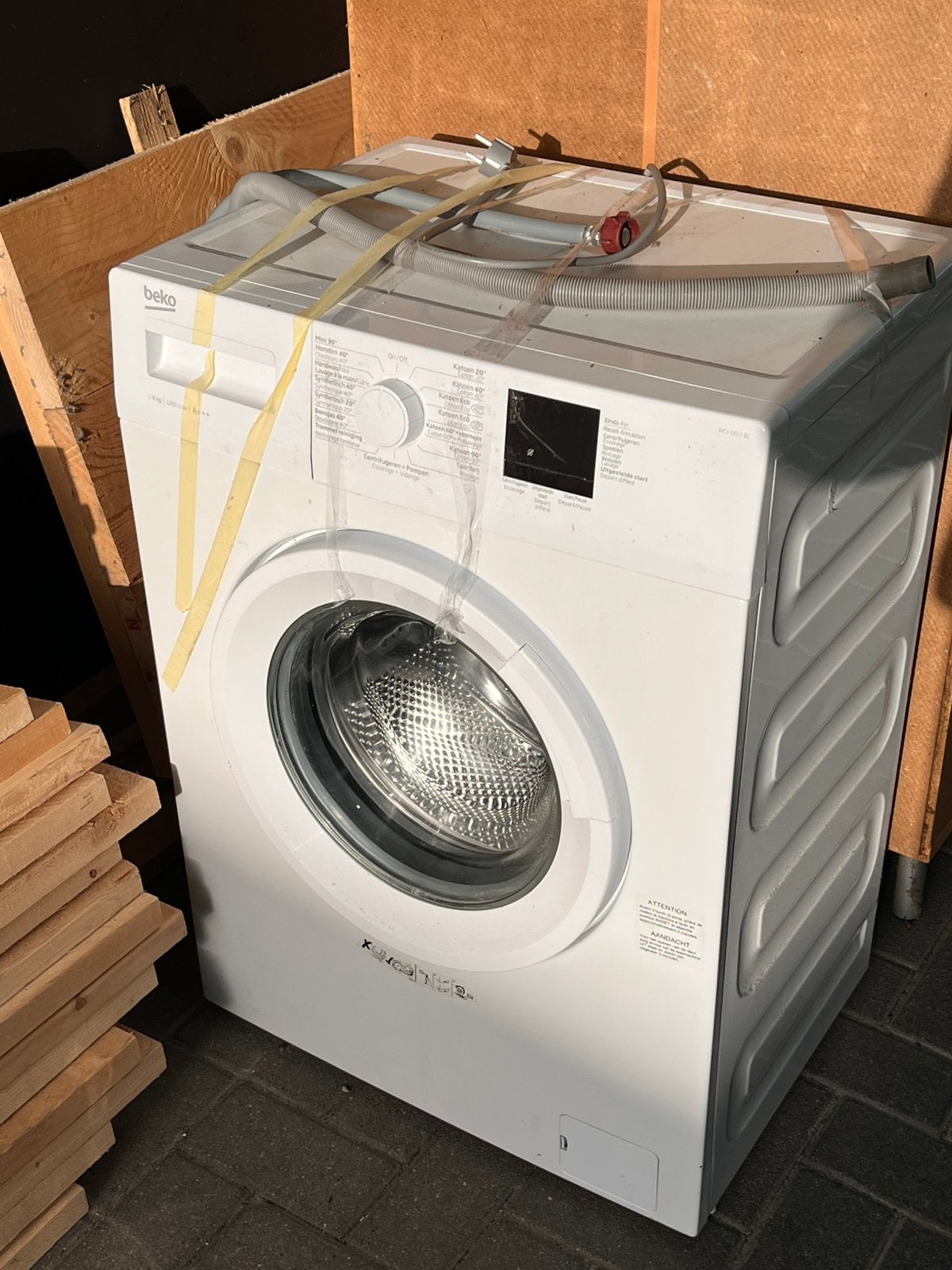 Beko wasmachine WCV 6611 BC, Witgoed en Apparatuur, Ophalen, 1200 tot 1600 toeren, Minder dan 85 cm, 4 tot 6 kg