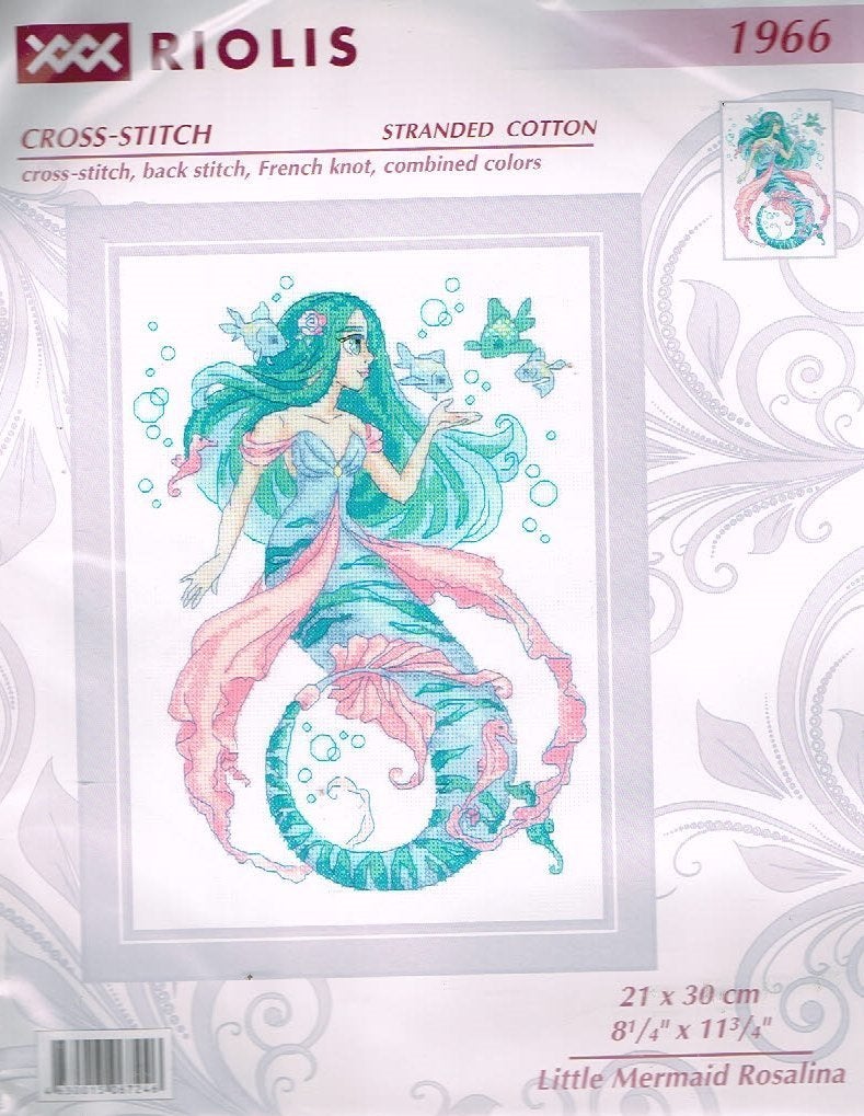 Cado OPRUIMING riolis borduurpakket LITTLE MERMAID R.1966, Ophalen of Verzenden, Nieuw, Handborduren, Borduurpakket
