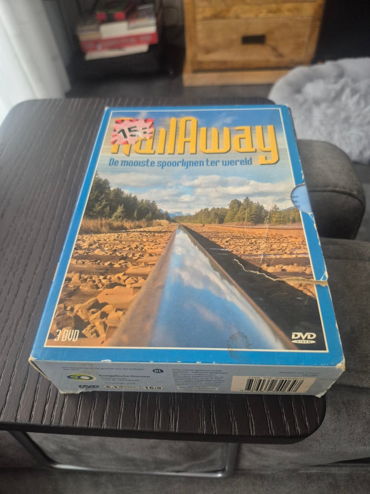 RailAway: De mooiste spoorlijnen ter wereld (3 DVD box), Gebruikt, Alle leeftijden, Inclusief doosje, Ophalen of Verzenden