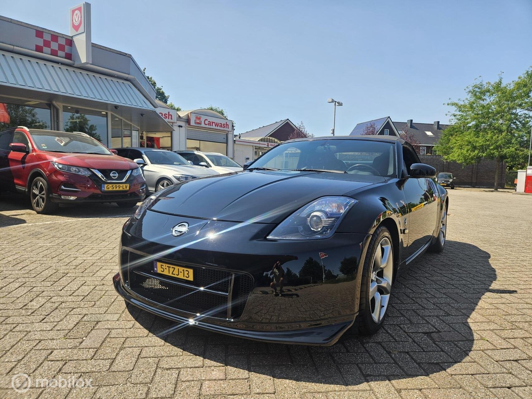 Nissan 350Z Roadster 3.5 V6 / AUTOMAAT / UNIEK, Achterwielaandrijving, Gebruikt, Cabriolet, Zwart