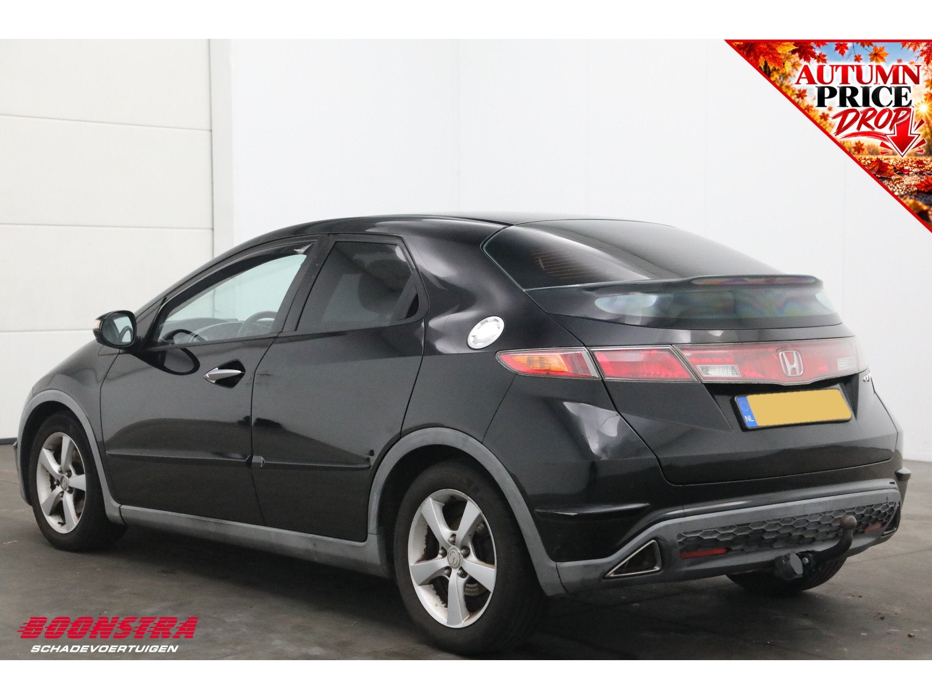 Honda Civic 1.8 Sport Cruise Clima (bj 2006), Auto's, Voorwielaandrijving, 15 km/l, Gebruikt, Zwart