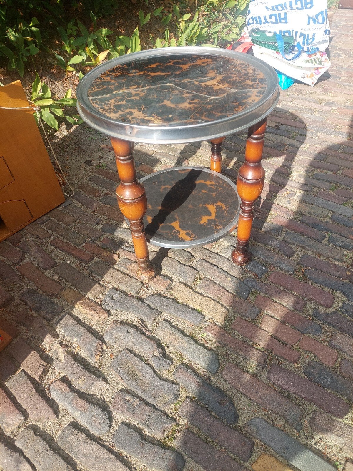 antieke rokers tafel bijzettafel, Antiek en Kunst, Ophalen