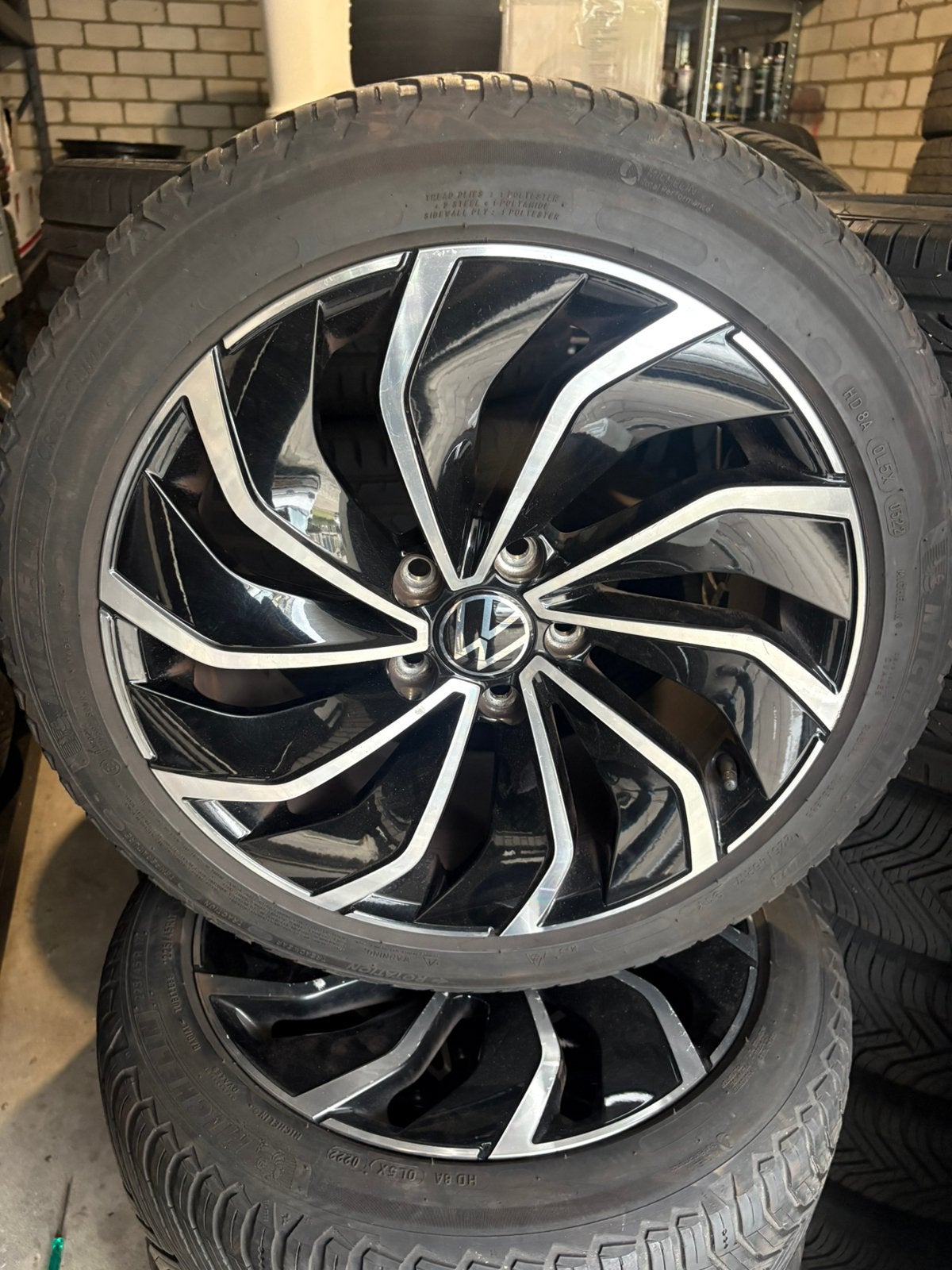 Origineel Volkswagen golf 7 8 Caddy Velgen 225 45 17 5x112, Gebruikt, Total Car Expert, Banden en Velgen, Ophalen of Verzenden
