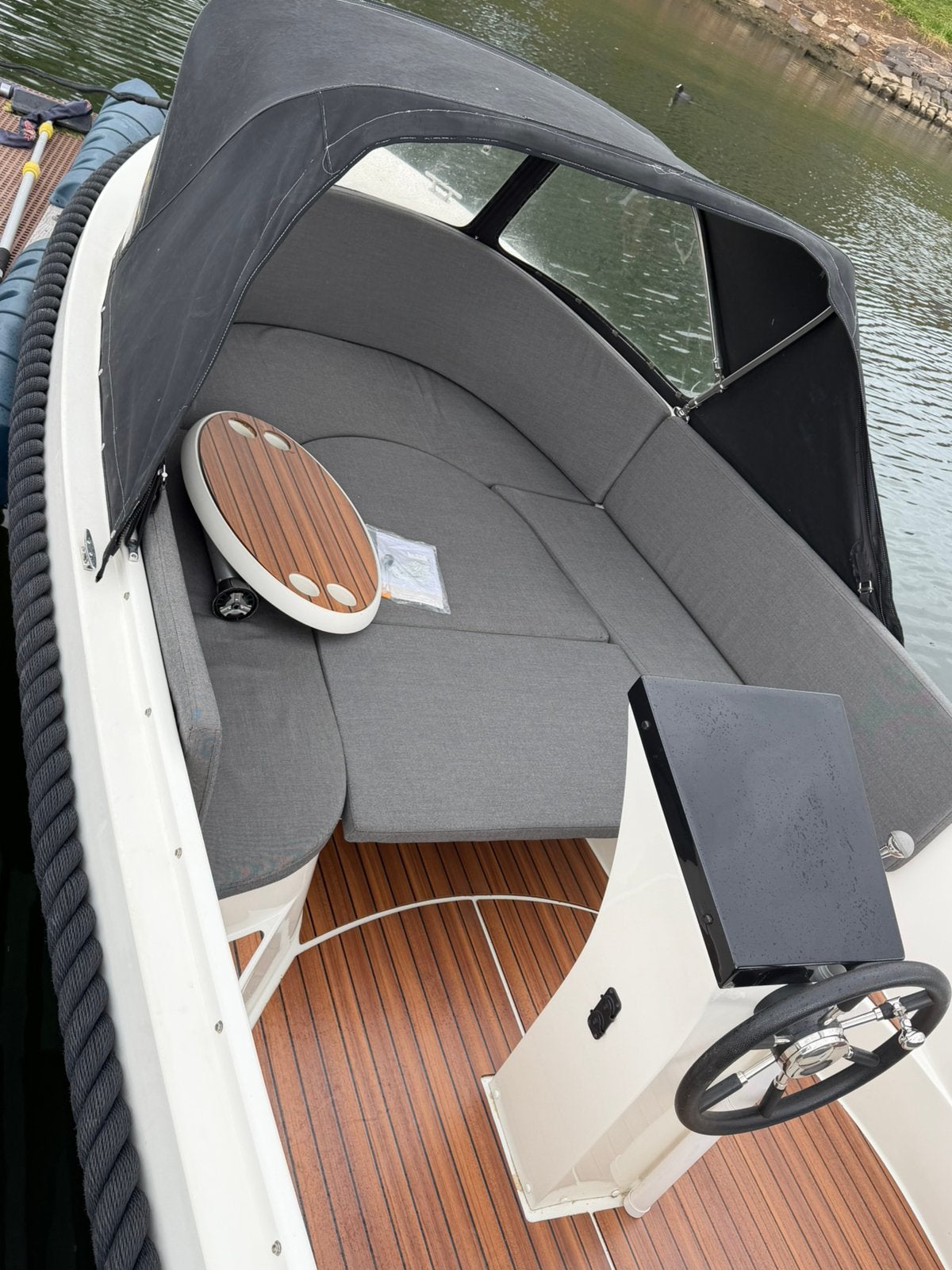 Lago amore 540 tohatsu 15pk 4 takt ( injectie ), Watersport en Boten, Ophalen, Zo goed als nieuw, Lago Amore, Elektrische start