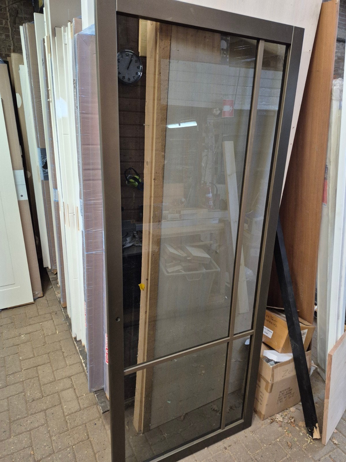 93x231,5cm binnendeur opdek Rechts brons met rookglas VH1, Ophalen, 80 tot 100 cm, Binnendeur, Nieuw