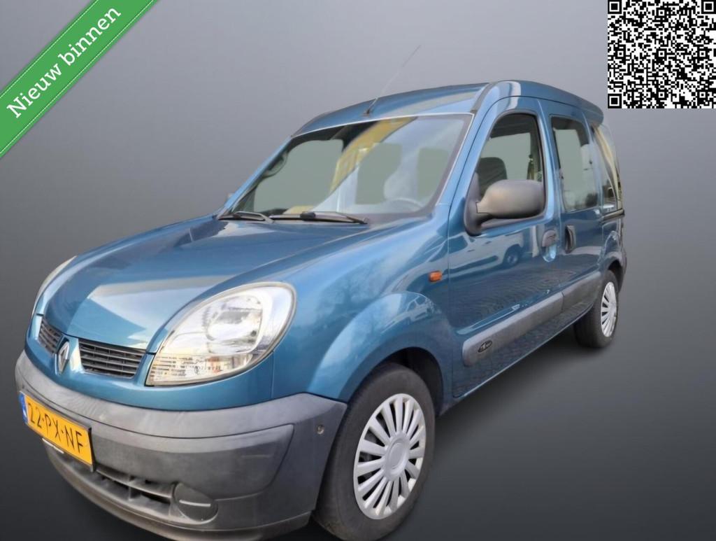 Renault Kangoo 1.6 AUTOMAAT ! Airco 2x schuifdeur apk!, Gebruikt, 1095 kg, Blauw, 49 €/maand