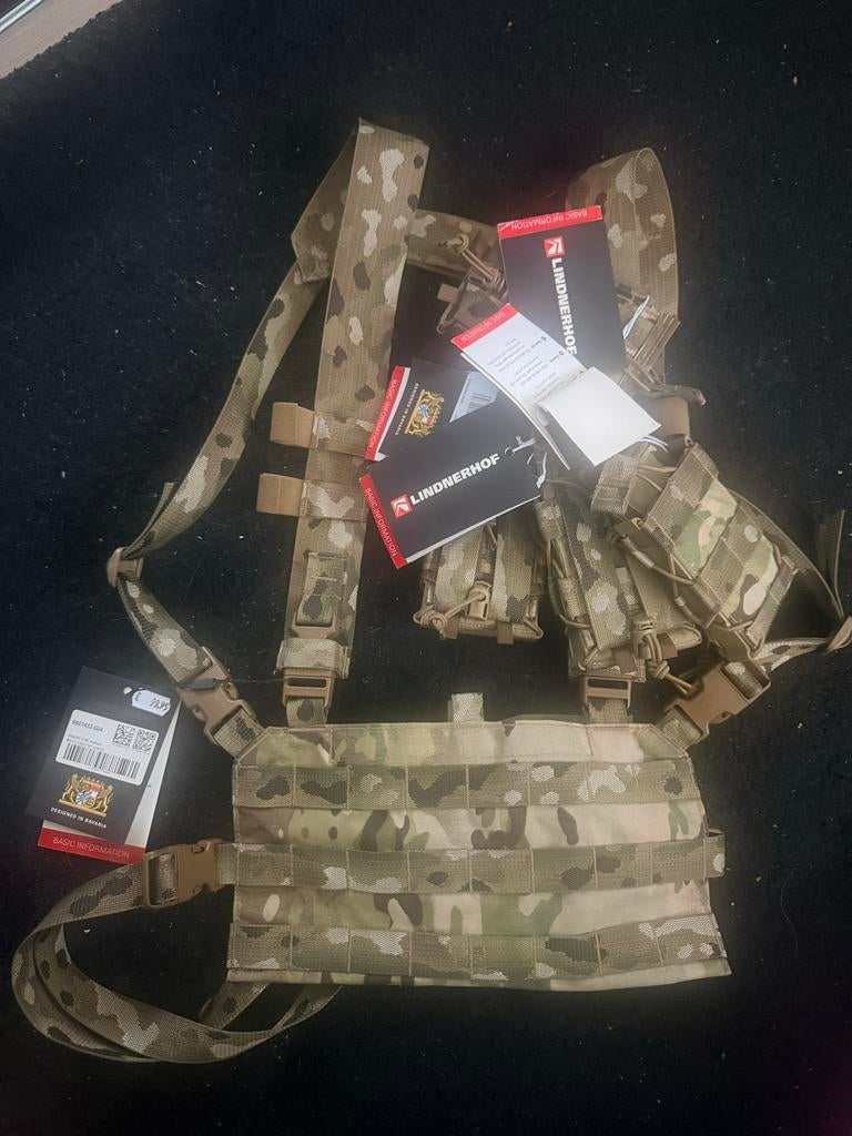 Lindnerhof Chestrig met pouches - Multicam, Ophalen of Verzenden, Overige soorten, Duitsland, Kleding of Schoenen