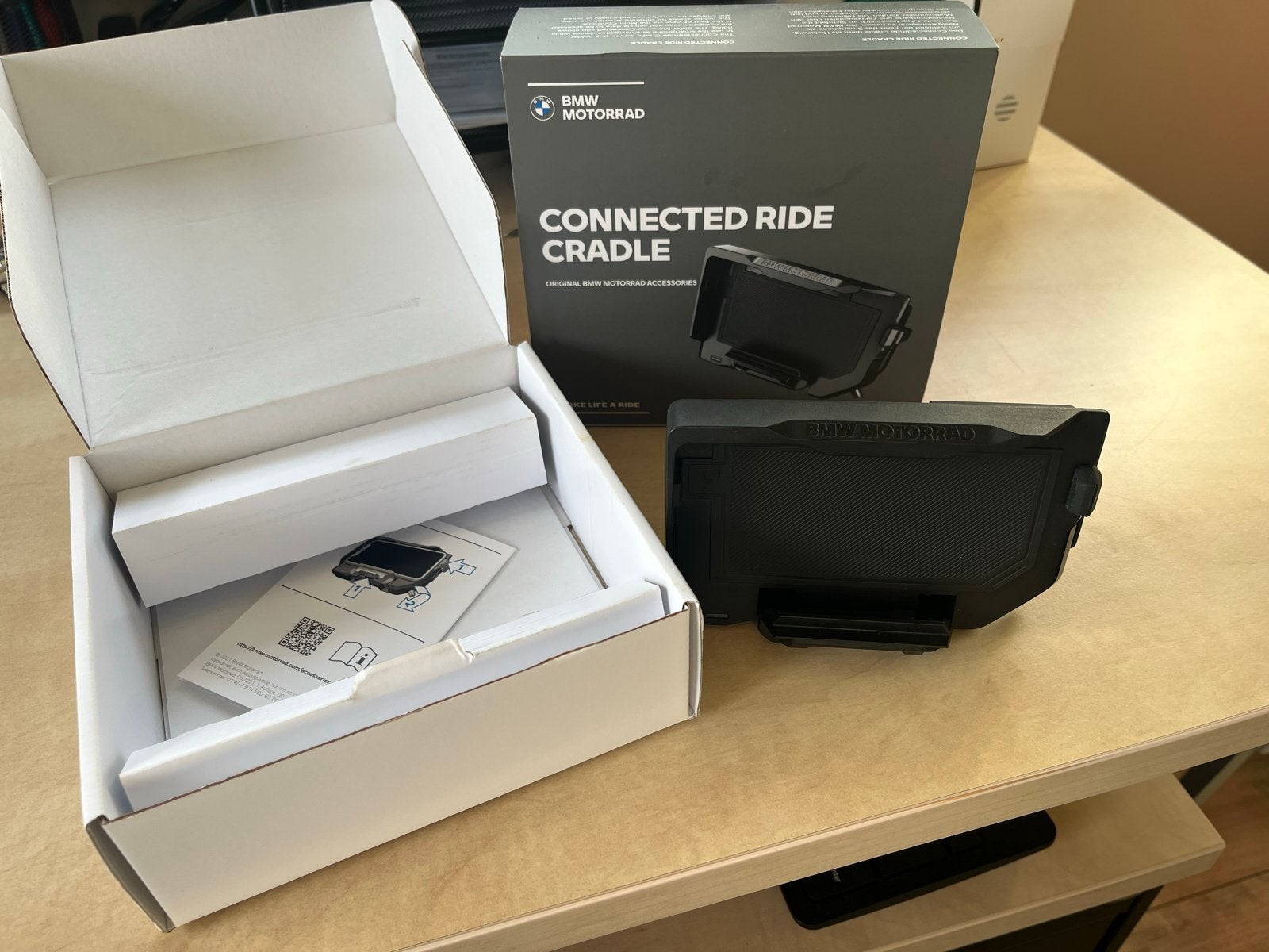 BMW Motorrad Connected Ride Cradle Telefoonhouder, Motoren, Ophalen of Verzenden, Zo goed als nieuw