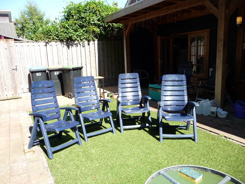 Tuinstoelen, Ophalen, Gebruikt, Kunststof, Verstelbaar