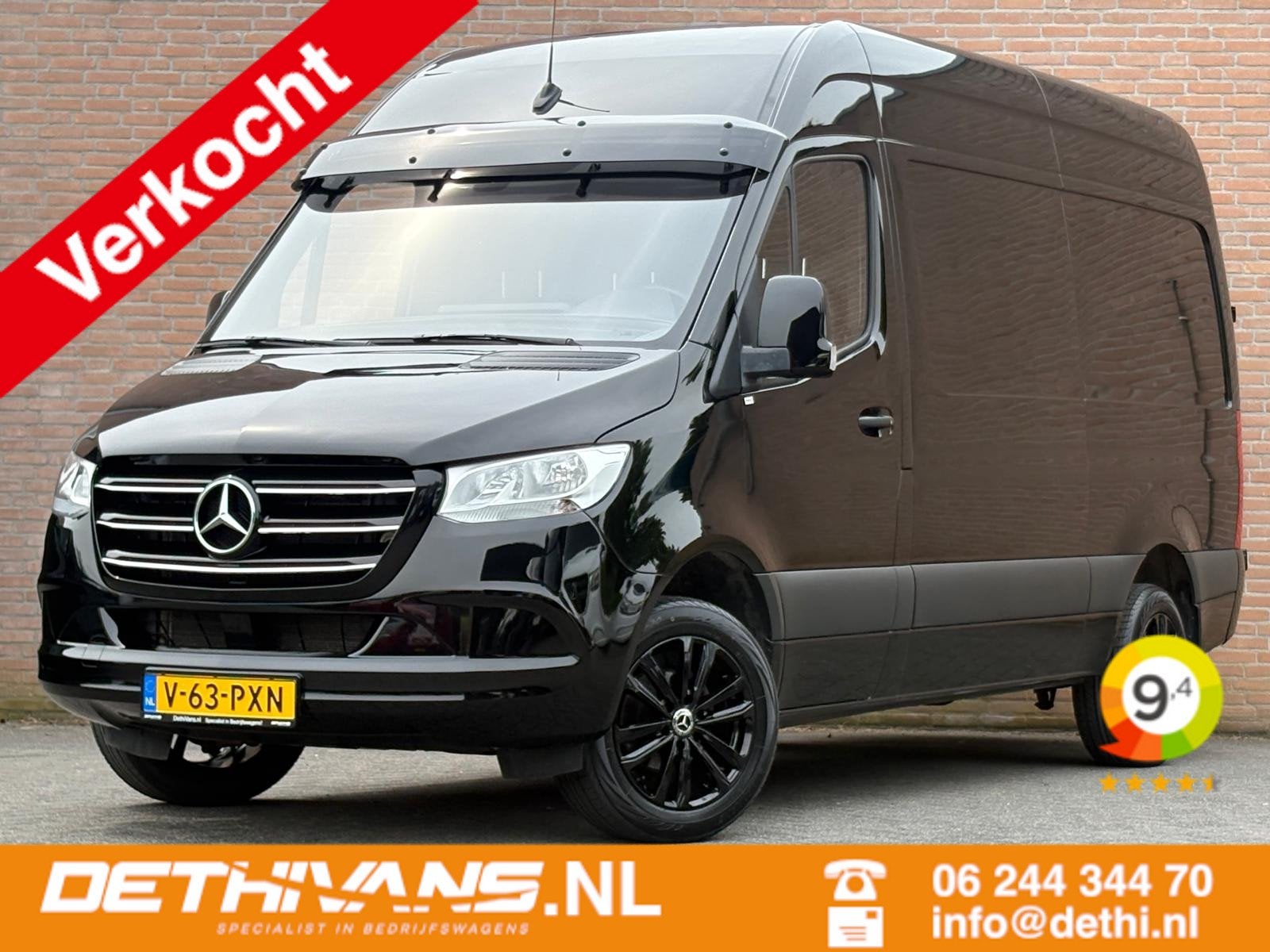 Mercedes-Benz Sprinter 317CDI 170PK L2H2 RWD 3.500KG Trekhaa, Auto's, Automaat, Start-stop-systeem, Gebruikt, 4 cilinders