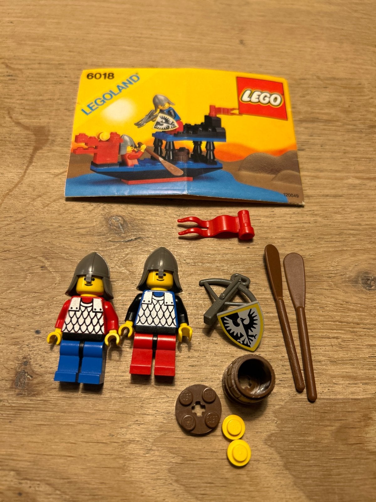 Lego 6018 Ridder Battle Dragon compleet met boekje, Gebruikt, Lego, Ophalen of Verzenden, Compleet