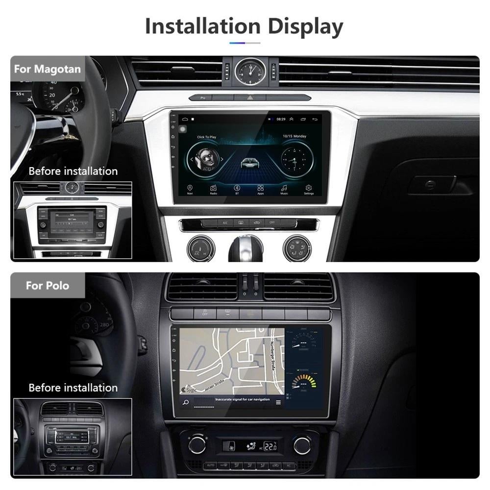 10,1 inch android radio voor 2 din uitsparing, Ophalen of Verzenden, Bolku Tuning, Info@bolku.nl, 6851TB