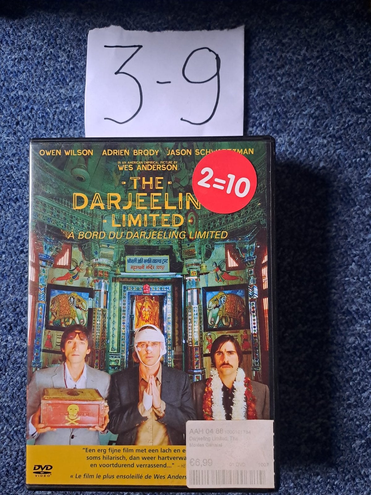 The Darjeeling Limited DVD - Wes Anderson film, Nederlands, Overige genres, Ophalen of Verzenden, Vanaf 12 jaar