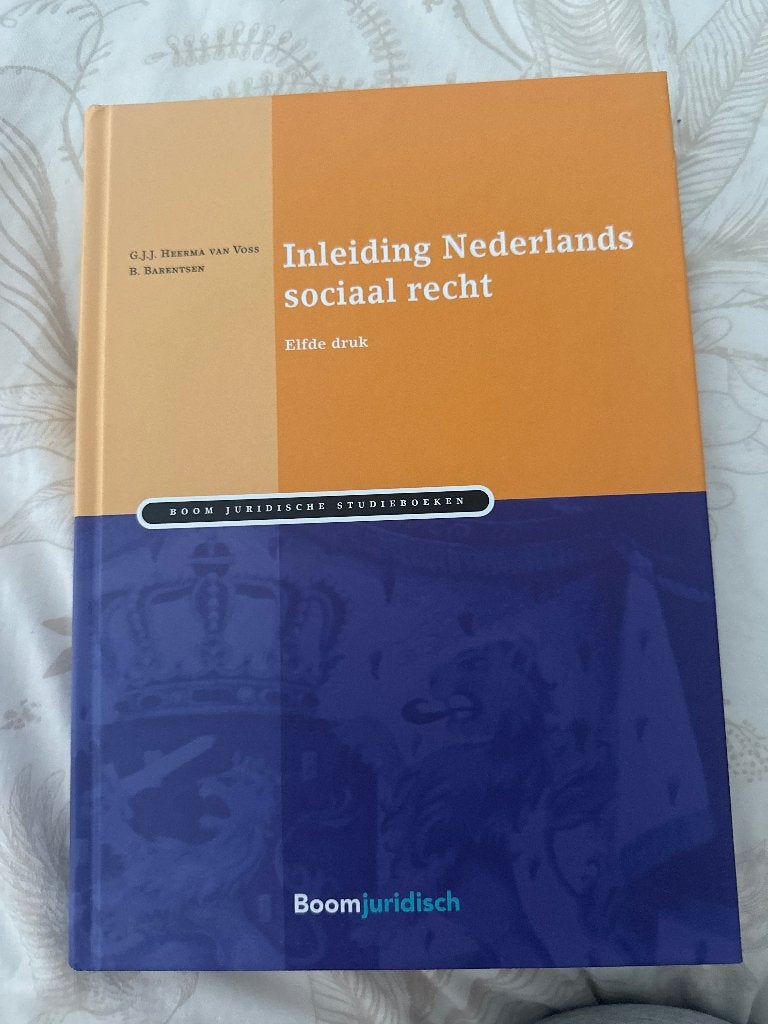Boek inleiding Nederlands sociaal recht, Diverse auteurs, Zo goed als nieuw, Alpha, HBO