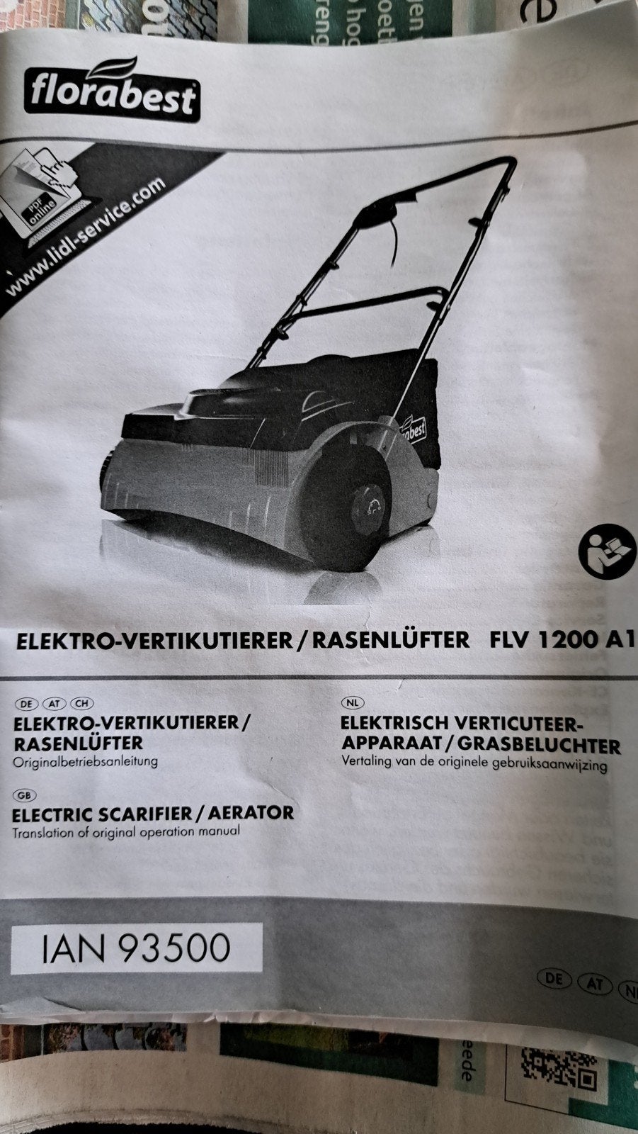 Florabest Elektrische Verticuteermachine & Grasbeluchter, Ophalen, Gebruikt, Elektrisch, Florabest