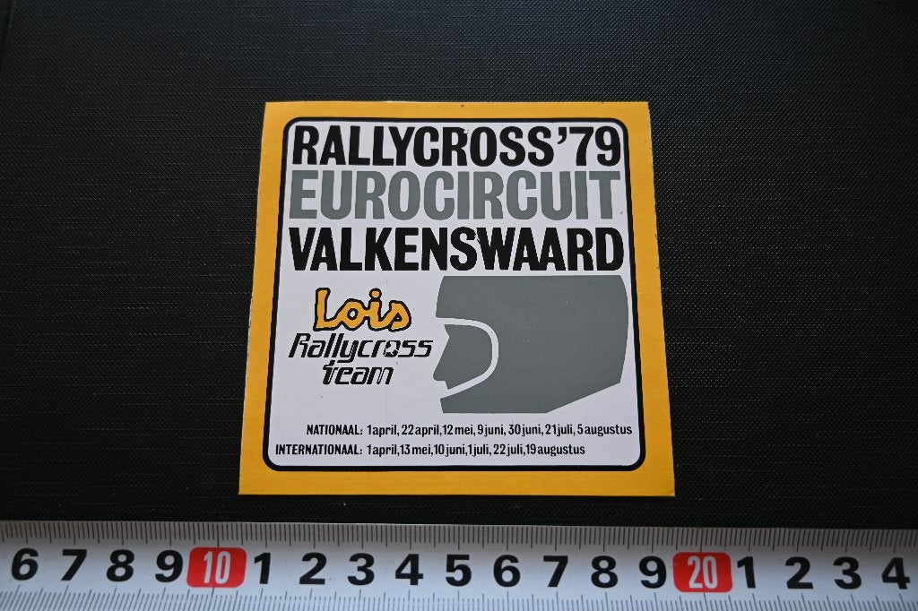 sticker valkenswaard eurocircuit rallycross 1979 lois team, Ophalen, Zo goed als nieuw