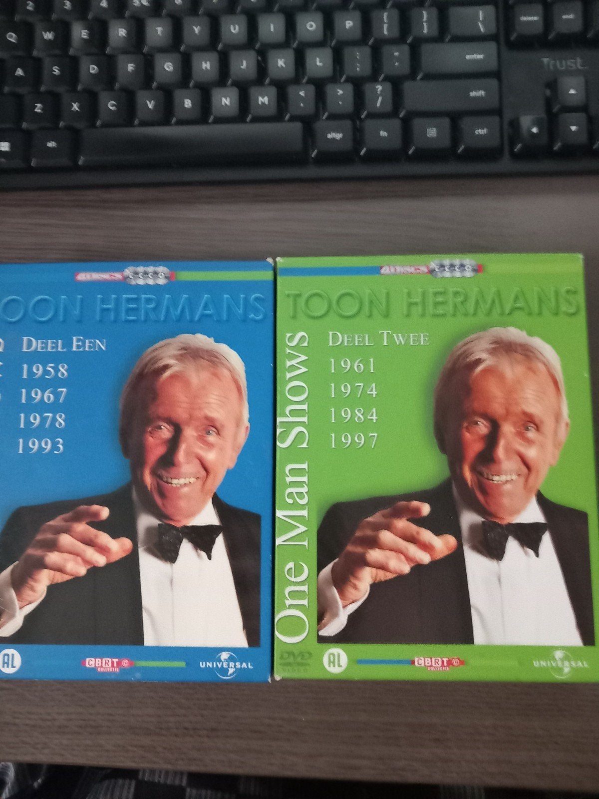 Toon Hermans One Man Shows Deel 1 & 2 DVD Boxset, Gebruikt, Alle leeftijden, Toon Hermans, Verzamelbox of complete uitgave