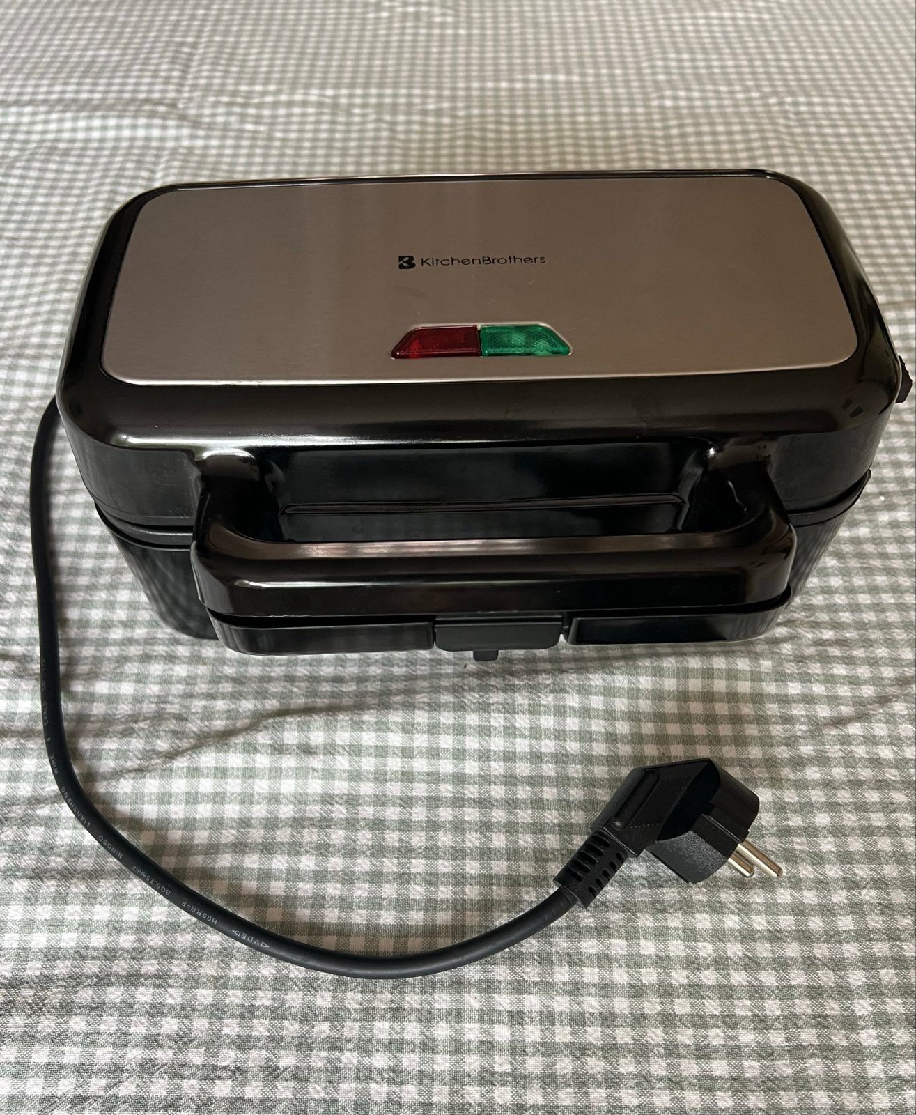 KitchenBrothers 3-in-1 Tosti-apparaat, Wafelijzer, Grill, Ophalen, Uitneembare platen, Zo goed als nieuw