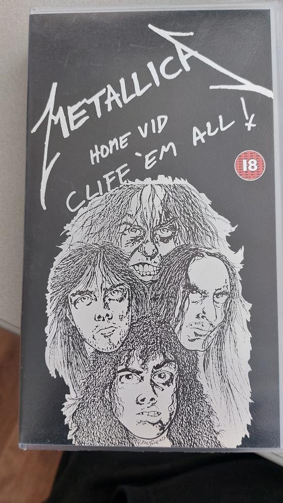 Metallica - Cliff 'Em All! VHS (PolyGram Video), Cd's en Dvd's, VHS | Film, Gebruikt, Overige genres, Vanaf 16 jaar, Ophalen of Verzenden
