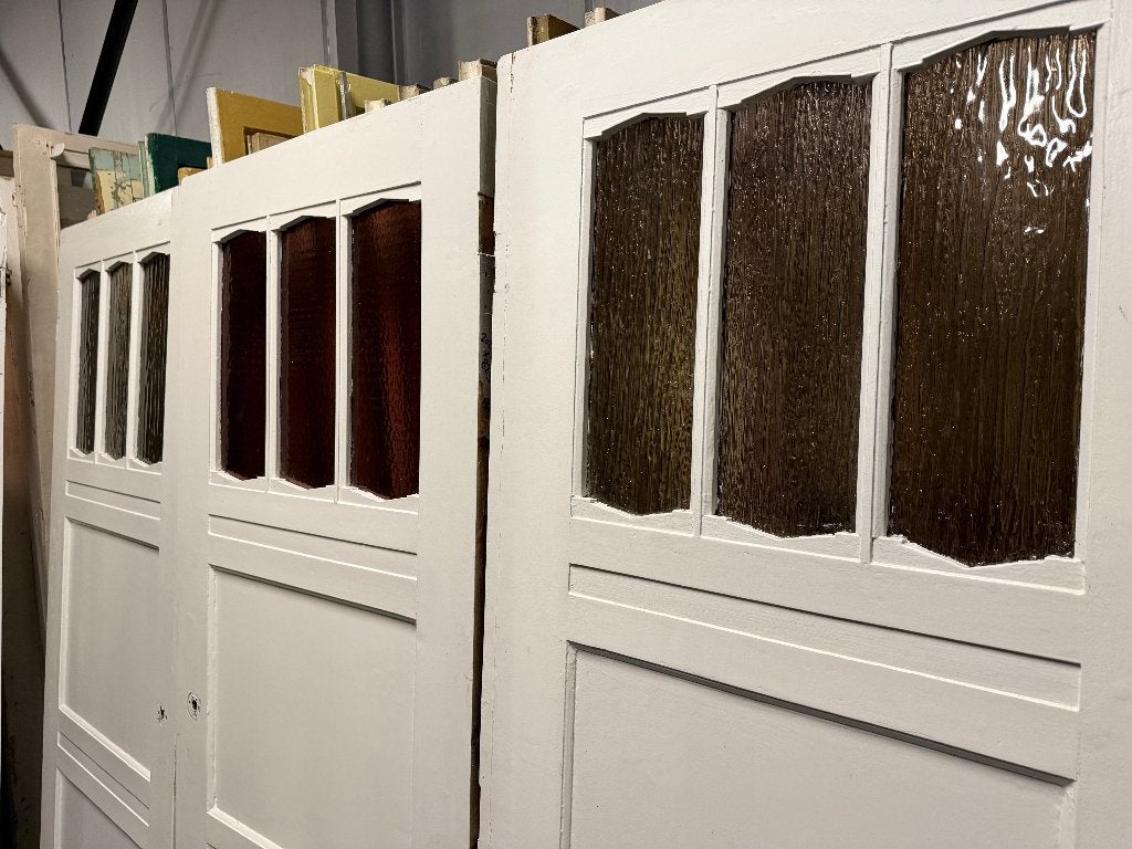 Serie antieke deuren 8 stuks circa 202x82cm, Ophalen