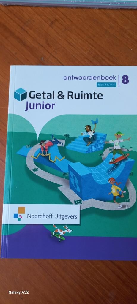 Antwoordenboek Getal & Ruimte Junior blok 1 t/m 4, Boeken, Schoolboeken, Zo goed als nieuw, Wiskunde A, Overige niveaus, Ophalen of Verzenden