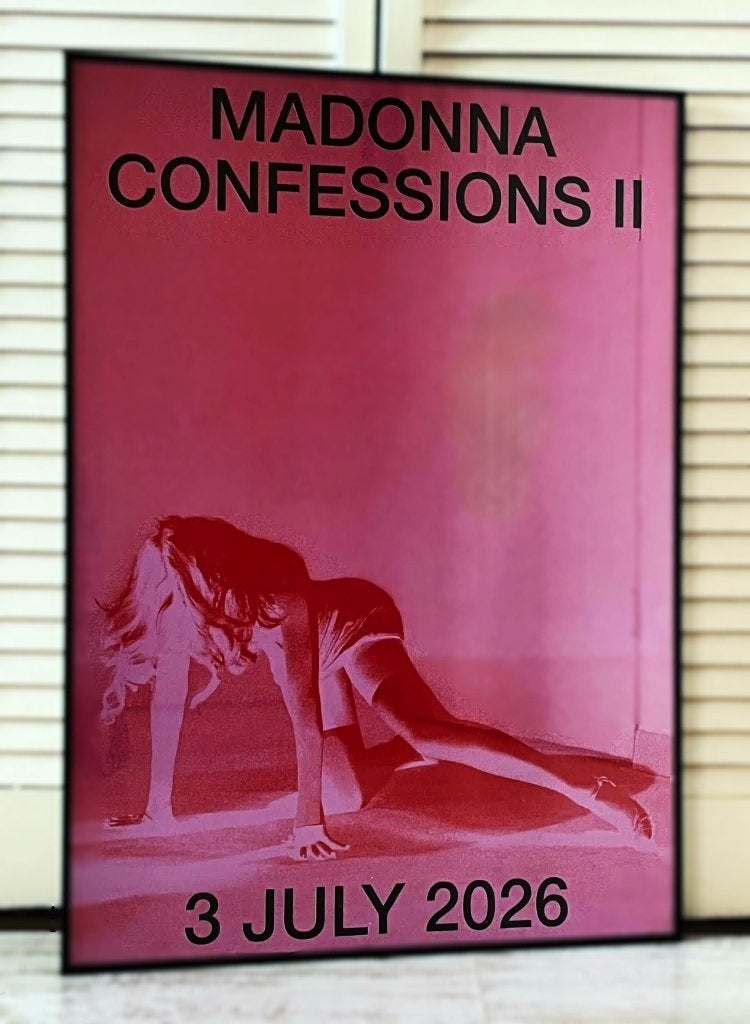Madonna - Confessions II - promo poster Size 50 x 70, Ophalen of Verzenden, Zo goed als nieuw, Poster, Artwork of Schilderij