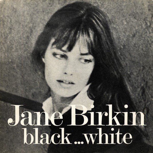 Jane Birkin – Black... White  (Vinyl/Single 7 Inch), Ophalen of Verzenden, Zo goed als nieuw, Pop