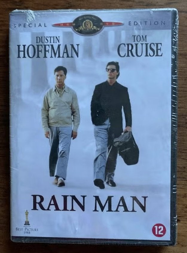 DVD Rain Man; met Dustin Hoffman en Tom Cruise, Cd's en Dvd's, Vanaf 12 jaar, Ophalen of Verzenden, Zo goed als nieuw