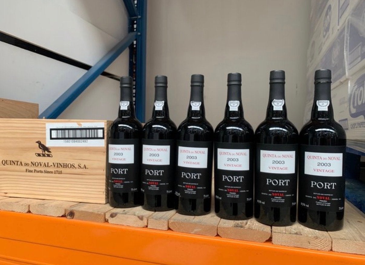 Quinta do Noval Vintage Port 2003 - Te koop per 6 flessen, Ophalen of Verzenden, Zo goed als nieuw, Vol, Overige gebieden