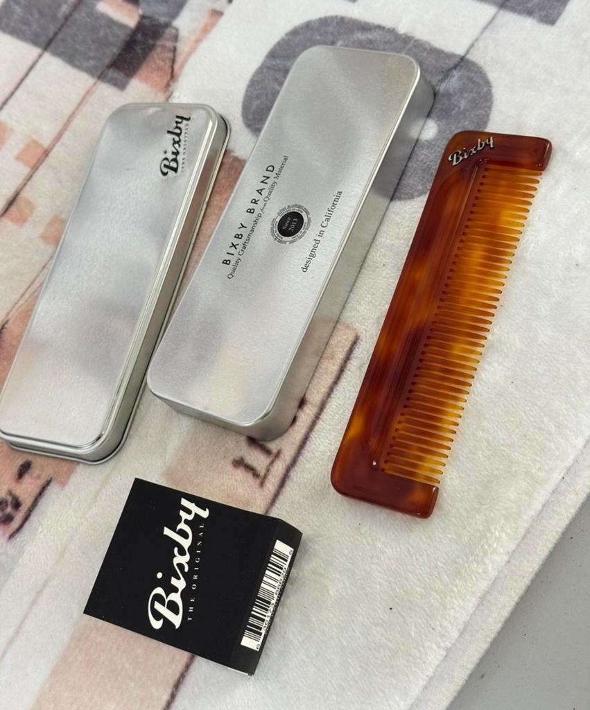 Bixby Fijne Tand tanden Kam Amber kappers kamcollectie ed, Nieuw, Ophalen of Verzenden, H, H