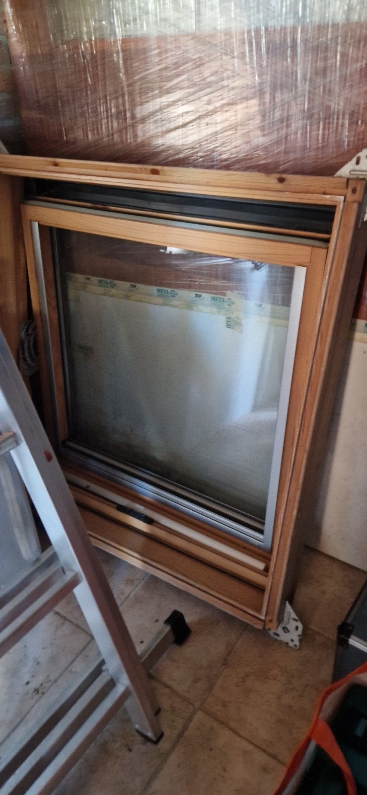 Velux draaikiepraam 94,5x98 cm uit renovatie, Ophalen, Gebruikt, 80 tot 120 cm, 80 tot 120 cm