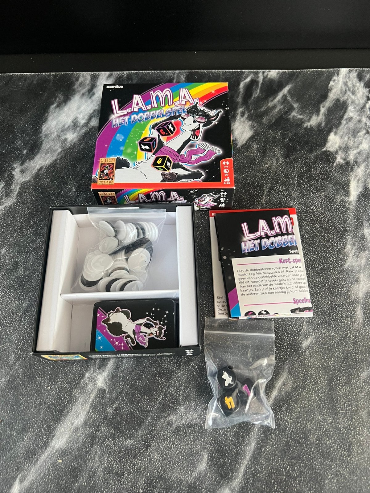 999 games Lama dobbelspel, Ophalen of Verzenden, Zo goed als nieuw