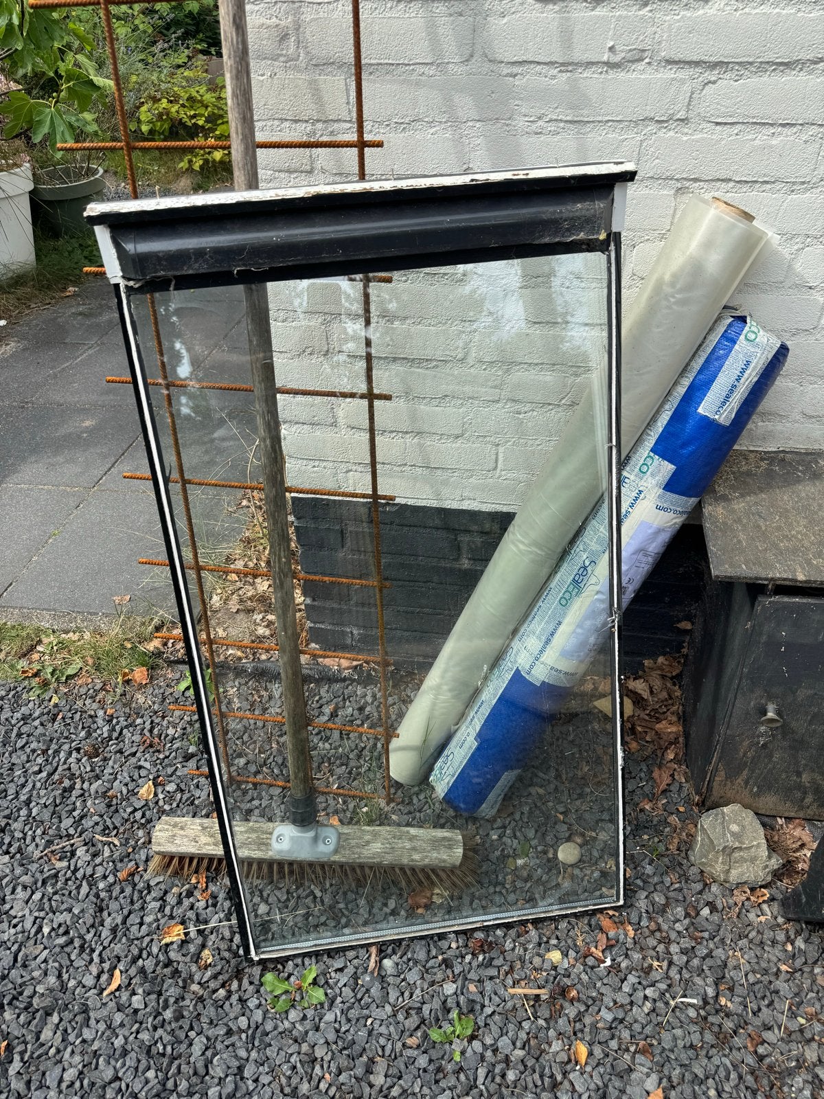 Dubbel glas ruit 59x98,5 cm, Gevelraam of Ruit, Gebruikt, Minder dan 80 cm, 80 tot 120 cm