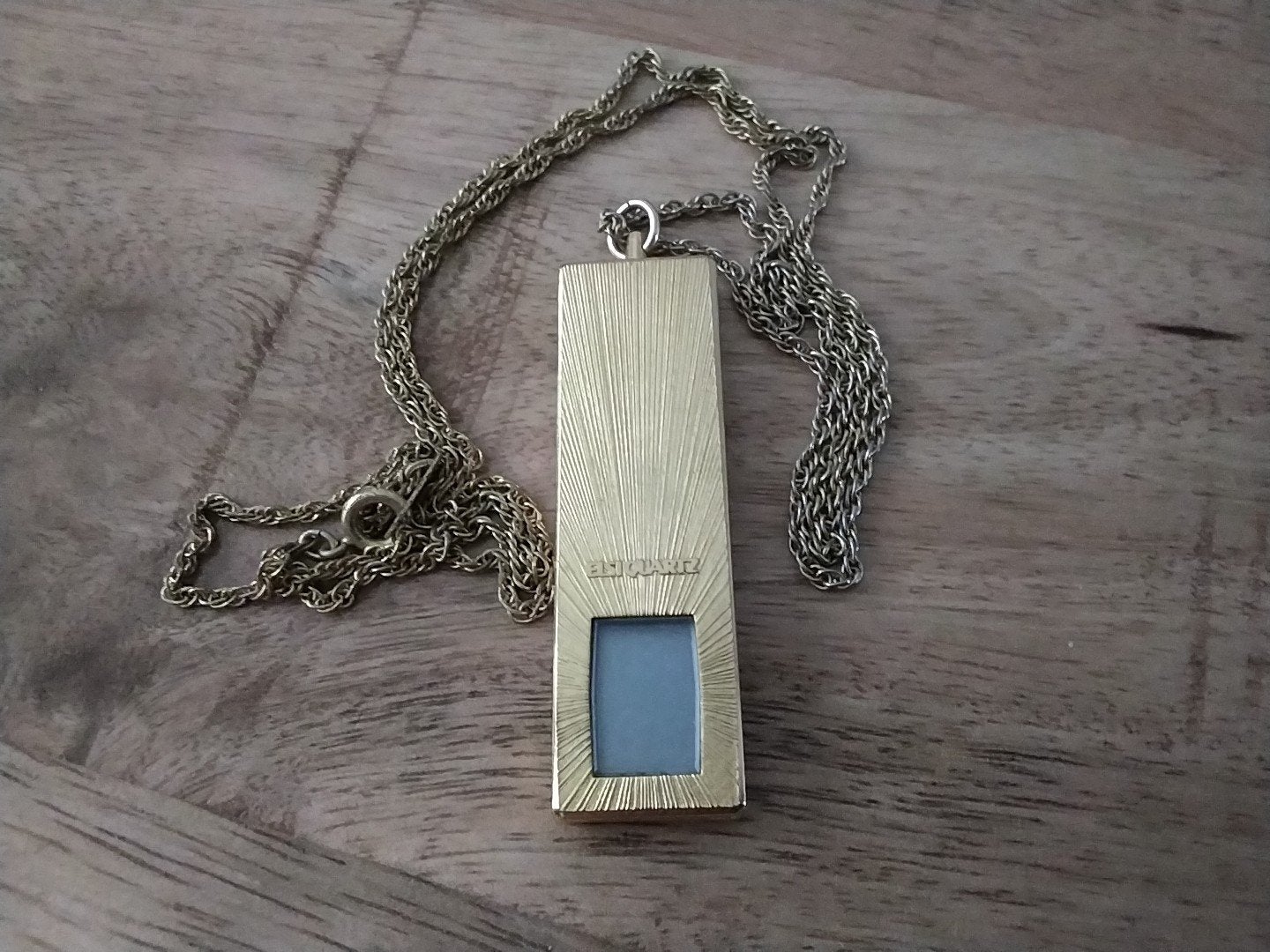 Vintage Japan CT-47E Hanger Ketting Goudkleurig horloge., Gebruikt, Ophalen of Verzenden, Goud, Overige materialen