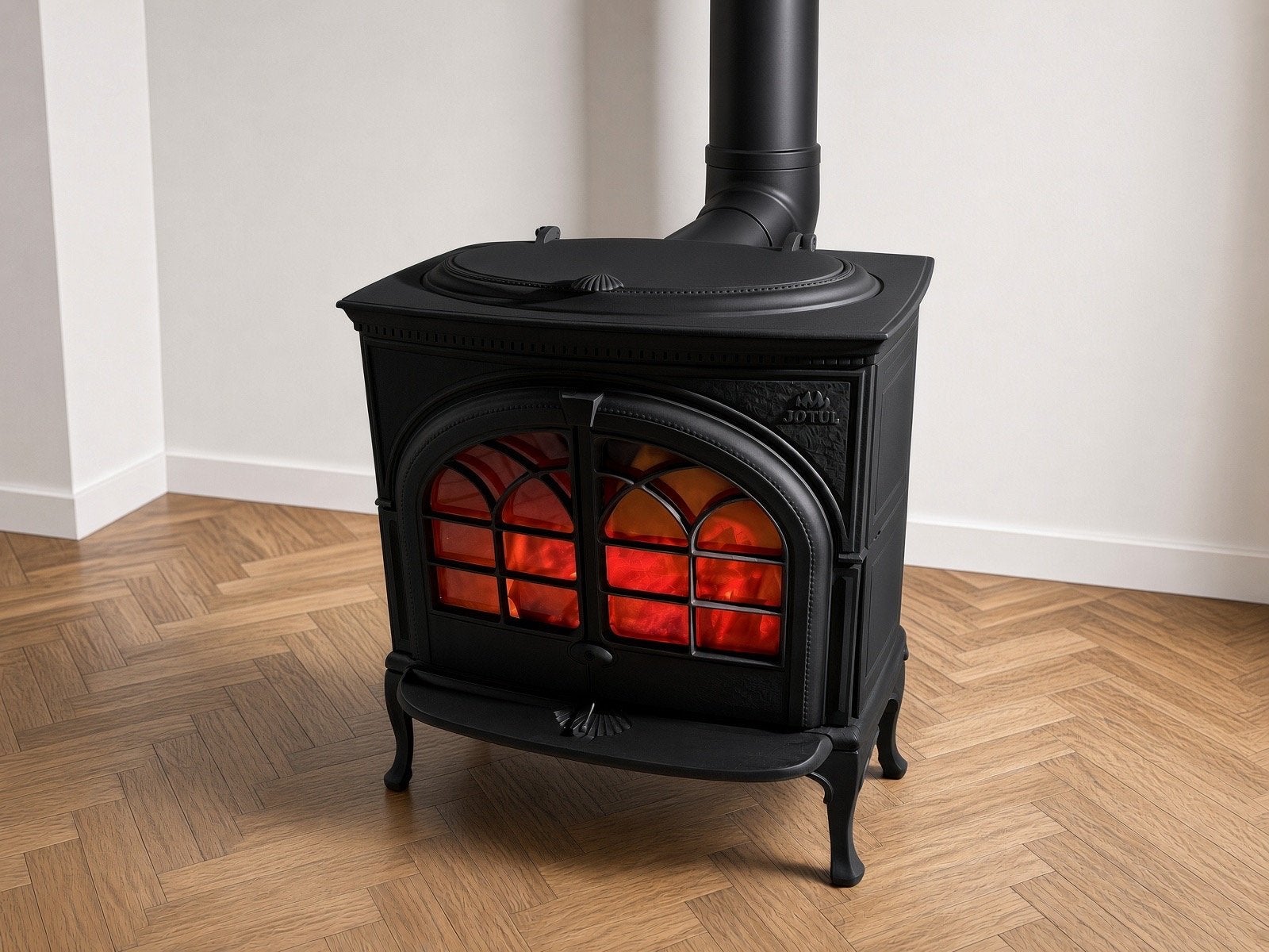 Jotul F 600 Houtkachel vintage , met bovenlader, Ophalen, Houtkachel, Zo goed als nieuw, Vrijstaand