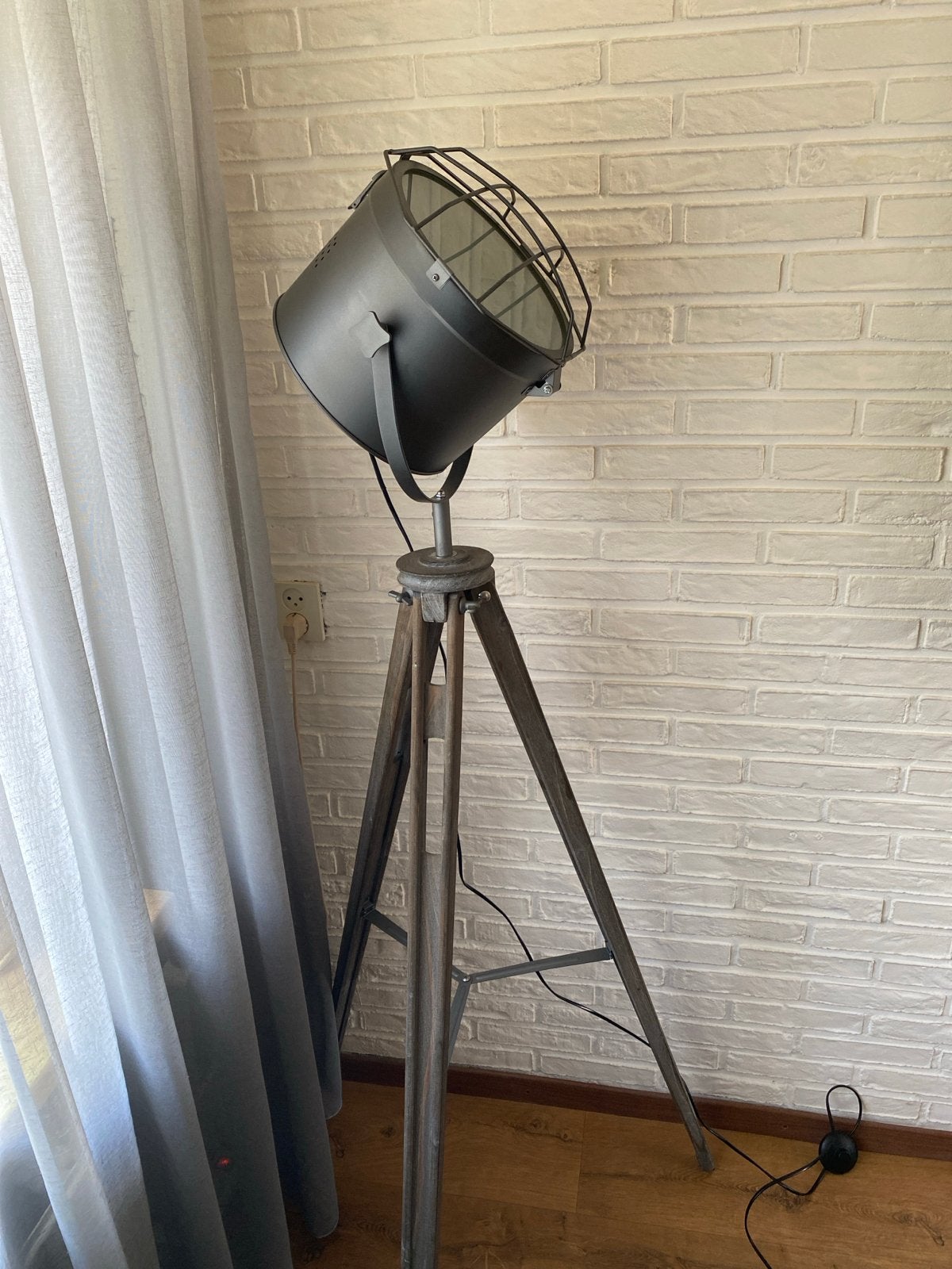 Industriële Vloerlamp Spot - Studio Stijl, Ophalen, Gebruikt, 100 tot 150 cm, Industieel