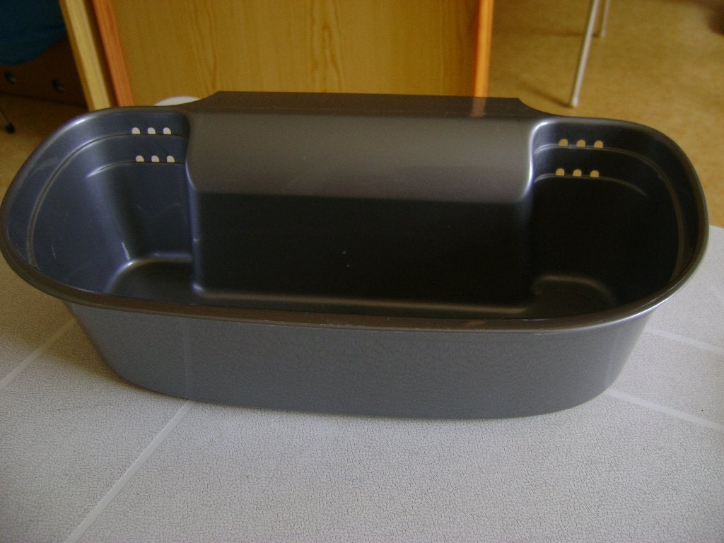 nieuw grijs handig bakje voor aan detuinstoel/ligbed 30lx17h, Ophalen of Verzenden, Nieuw