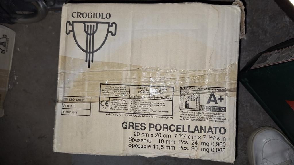 Marazzi Crogiolo Gres Porcellanato Tegels 20x20 cm, Ophalen, Keramiek, Nieuw, 20 tot 40 cm