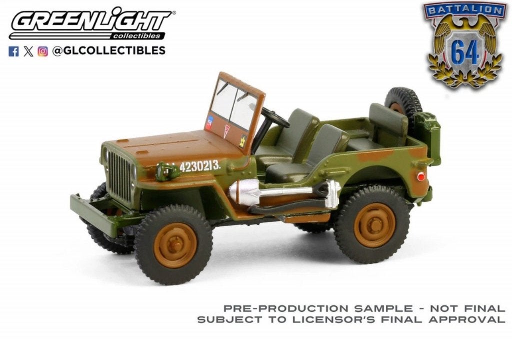 1942 Willys Jeep MB van Greenlicht 1/64 Military, Ophalen of Verzenden, Nieuw, Auto