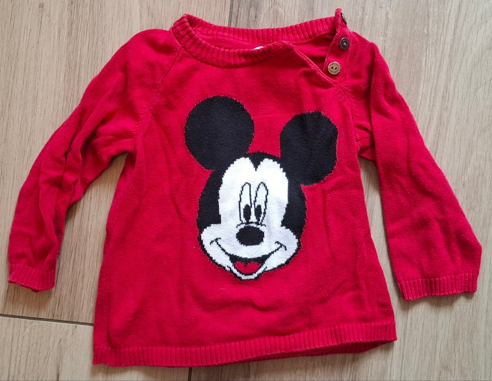 H&M Disney Mickey Mouse trui maat 74, Kinderen en Baby's, Babykleding | Maat 74, H&M, Ophalen of Verzenden, Zo goed als nieuw