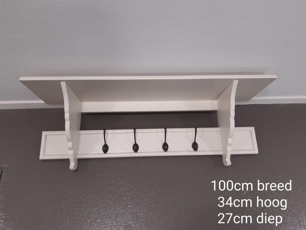 Kapstok 100 cm breed ,34 cm hoog 27 cm diep, Zo goed als nieuw, Minder dan 100 cm, Hout, Ophalen