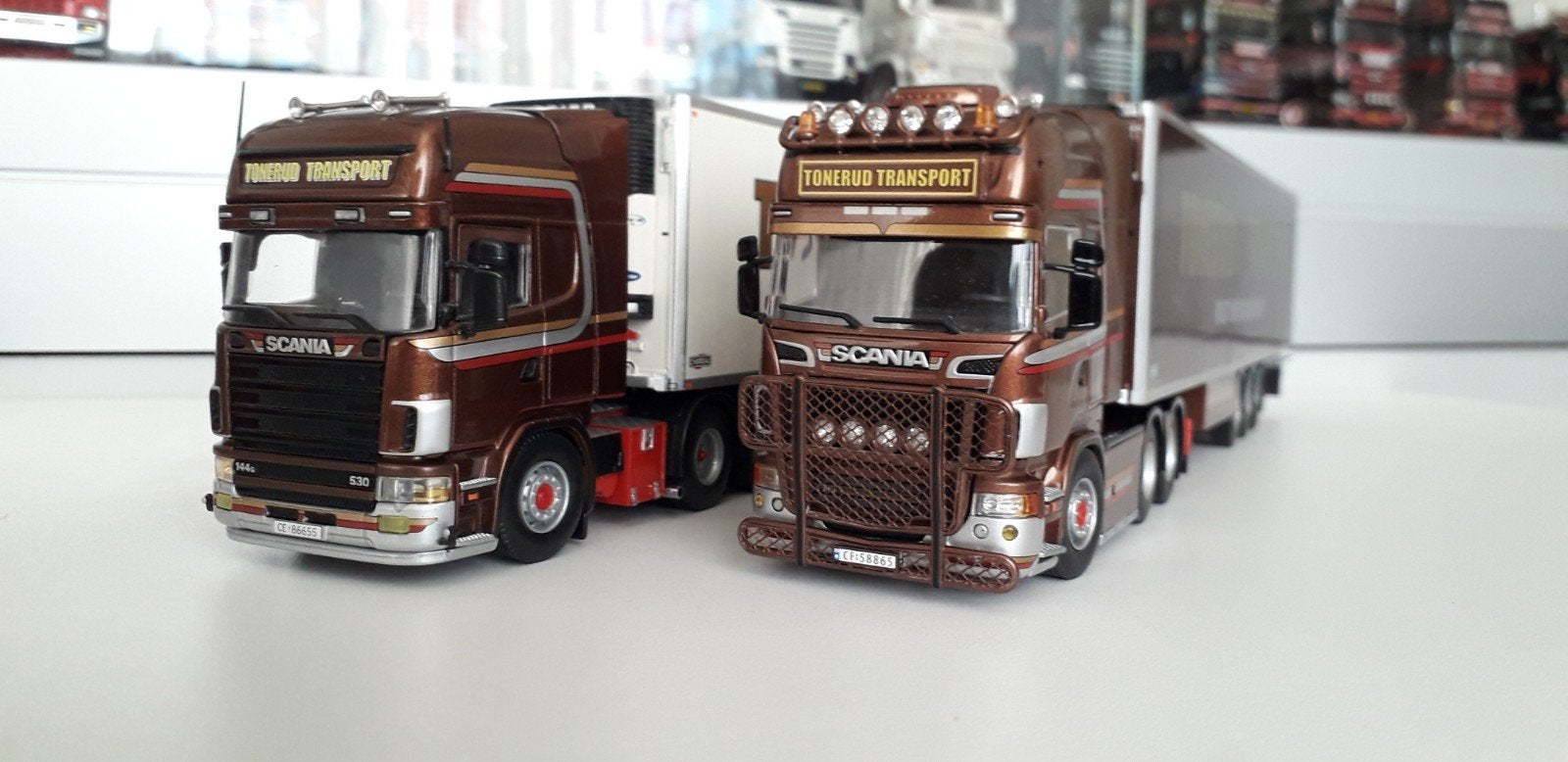 Tekno Scania R en 4 serie  TONERUD transport NOORWEGEN, Hobby en Vrije tijd, Ophalen of Verzenden, Nieuw, Bus of Vrachtwagen, Tekno