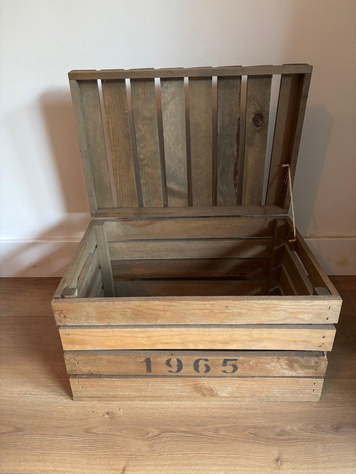 Houten kist ter decoratie, Ophalen, Zo goed als nieuw, 50 tot 100 cm, Minder dan 50 cm
