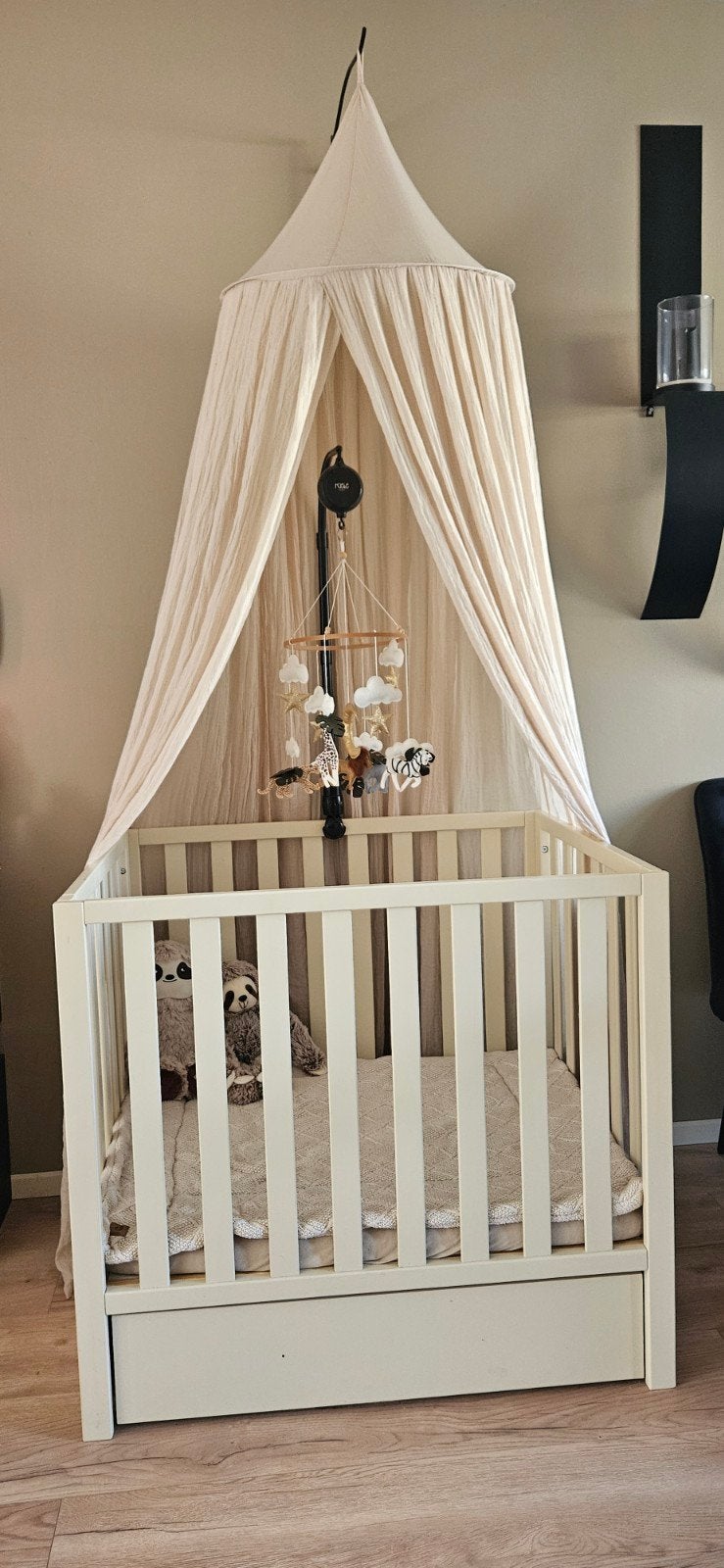 mooie beige box met lade 80 x 94, Ophalen, Zo goed als nieuw, Jongetje of Meisje