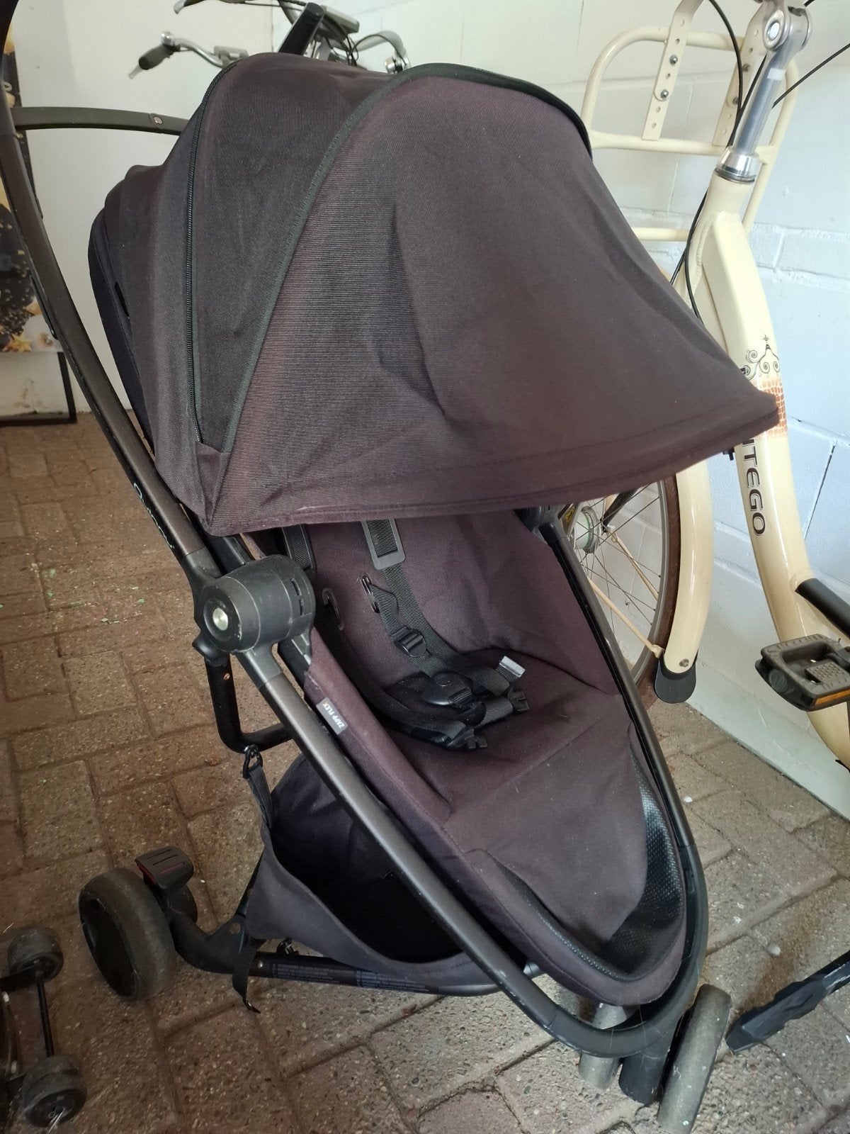 Quinny Zapp Flex kinderwagen - Zwart, Kinderen en Baby's, Ophalen, Gebruikt, Kinderwagen, Quinny