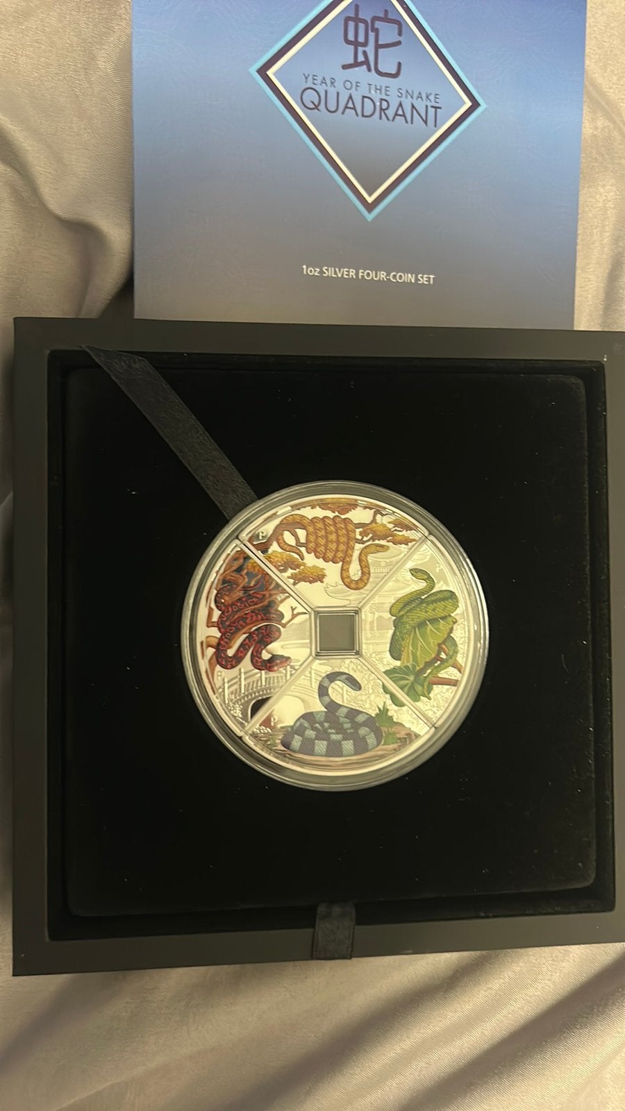 Quadrant Snake 4oz, Ophalen of Verzenden, Zilver