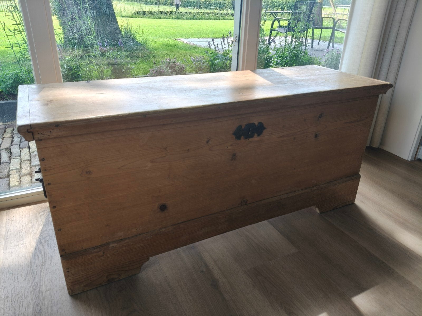 Oud grenen kist, Ophalen, Minder dan 50 cm, Gebruikt, 100 tot 150 cm