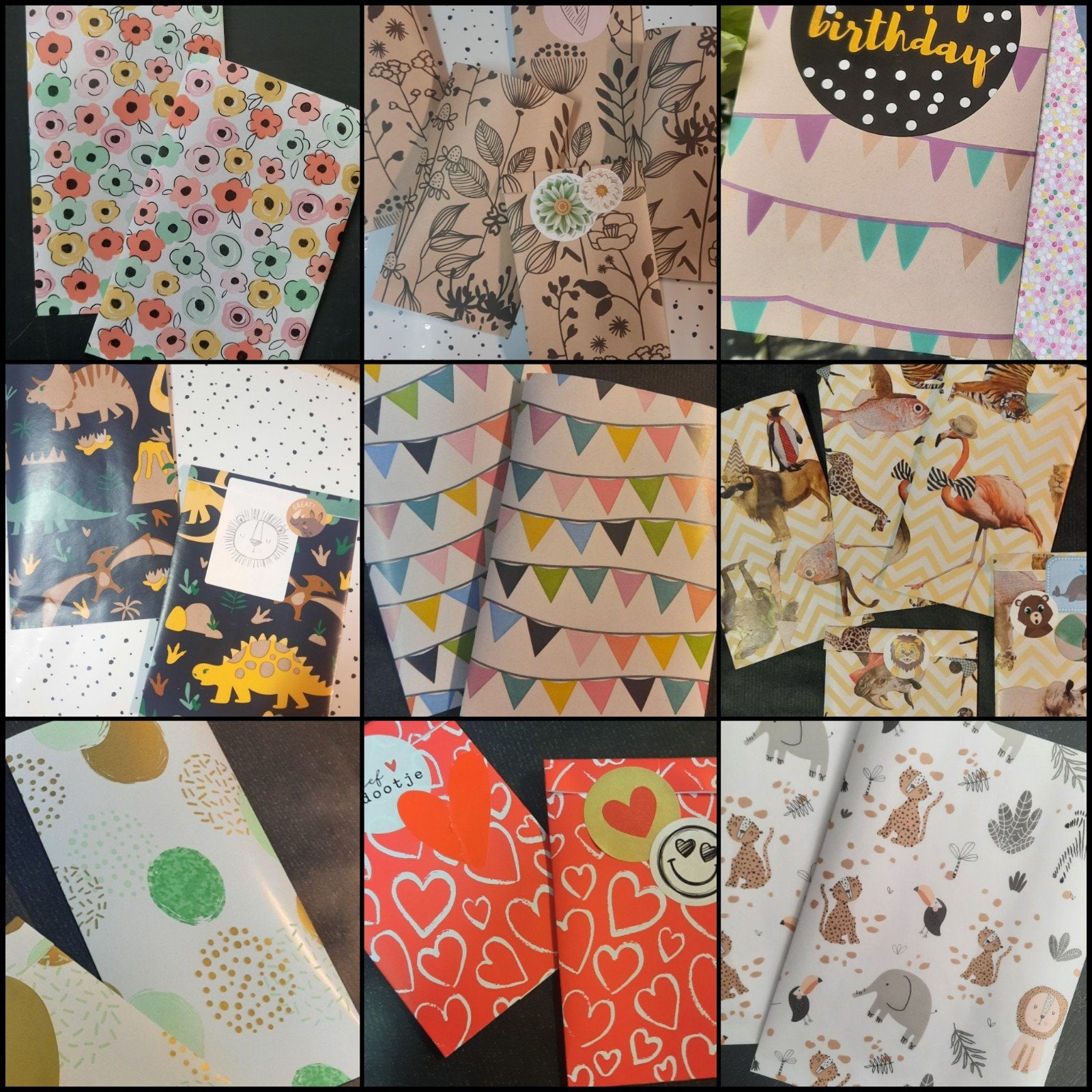 Pakket van 100 papieren inpakzakjes kadozakjes zakjes partij, Verzenden, Nieuw, Sqoreboutique@gmail.com, Sqore Boutique