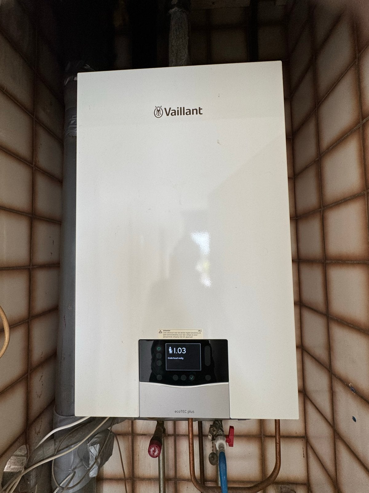 Vaillant ecoTEC plus CV-ketel, Ophalen, 30 tot 80 cm, Gebruikt, Hoog rendement (Hr)